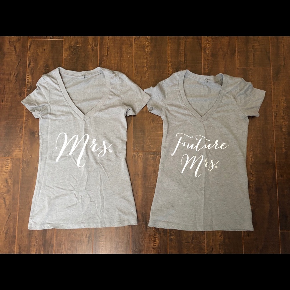 *SOLD* Future Mrs and Mrs T-Shirts
